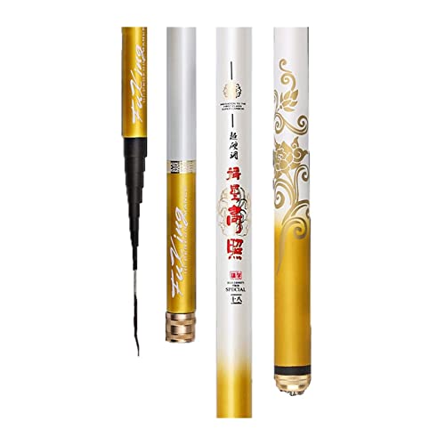 Fishing Rod Portable Fishing Rod Ultralight SuperHard 3.6~7.2 Meters Stream Hand Pole Carbon Fiber Telescopic Fishing Rod Fishing Tackle Fishing Combos (Size : 7.2 m) ()