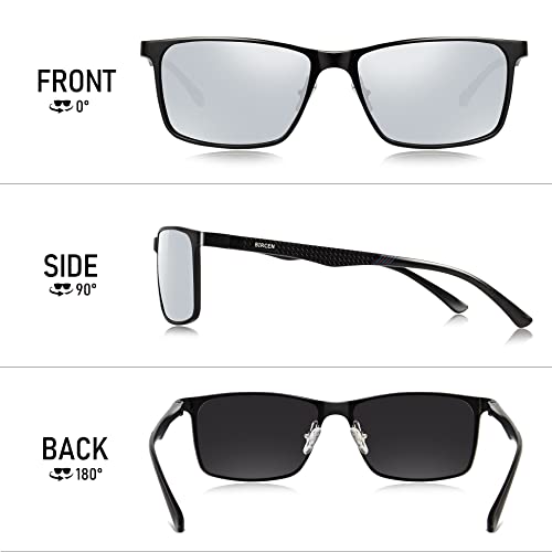 Bircen Mens Sunglasses Polarized Uv Protection: Classic Shades For Men Driving Fishing With Al-Mg Metal Frame #TOP1