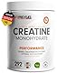 Creatin Monohydrat Pulver 1kg / 1000g reines Kreatin Monohydrat in mikronisierter Qualität - Creatine-Monohydrate optimal hochdosiert - Creatin-Pulver ohne Zusätze, 100% vegan - Vorrat für 292 Tage