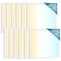Sunco Lighting 12 Pack 2x2 LED Flat Panel Light, Selectable Color Temperature 4000K/5000K/6000K, 40W Dimmable 0-10V, 4400 LM, Dustproof Back-Lit Drop Ceiling Troffer Replacement Light Fixture