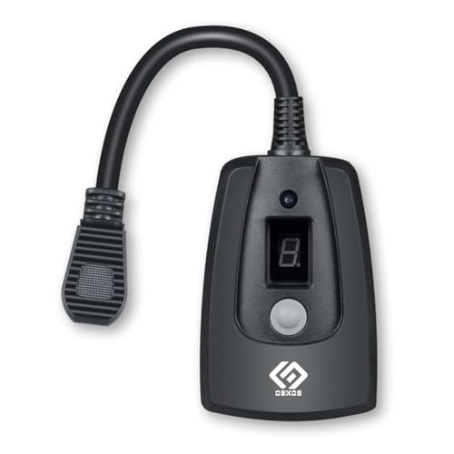 OSKOS Outdoor 24-Hour Light Timer Water Resistant Photocell Dusk to Dawn Light Sensor Countdown Timer 14AWG Cord Two Grounded Outlets for Home Christmas Lights Garden.15A UL Listed.