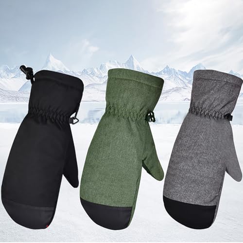 GMBYLBY Ski Mittens for Men and Women Winter Gloves Water Ski Gloves Warm Gloves Touchscreens Gloves Snowboard Mittens