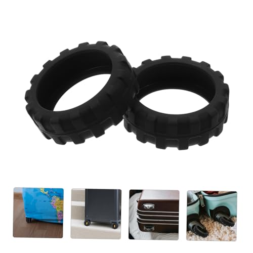 8pcs Silicone Luggage Wheel Covers Anti-slip Noise-reducing Suitcase Wheel Protectors Fits Casters Durable Easy to Install Travel Accessories3