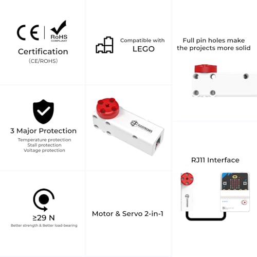 Moteur intelligent PlanetX pour Microbit Nezha Pro avec détection de blocage - 5