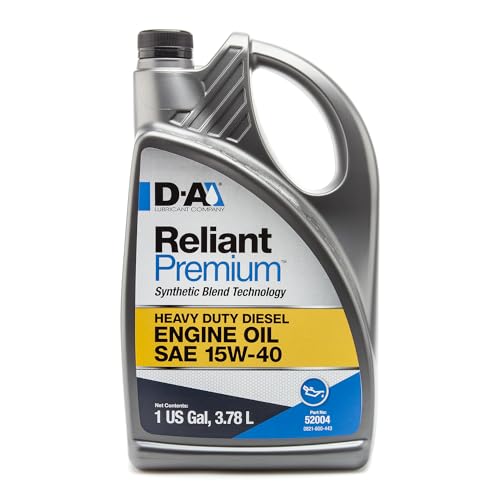 D-A LUBRICANT COMPANY 52004, Reliant Premium Diesel Engine Oil SAE 15W-40, 1 Gallon -  PennGrade, BPO52004