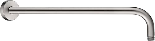 Vista 48 de BRIGHT SHOWERS Brazo de extensión de cabezal de ducha de 13 pulgadas con brida en forma de S, extensor de altura alta, brazo largo de acero Cromo