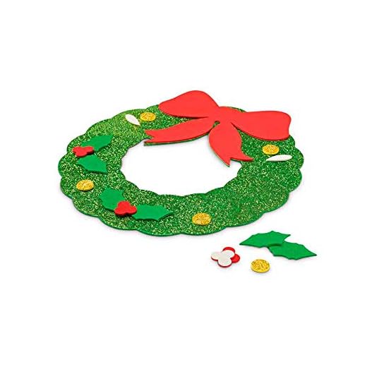 COSAS43 DETALLES PARA INVITADOS BODA-COMUNION-BAUTIZO Lote 25 Adornos guirnaldas navideños en Goma Eva, Puzzle, Regalos Infantiles, Regalos navideños guarderías, colegios