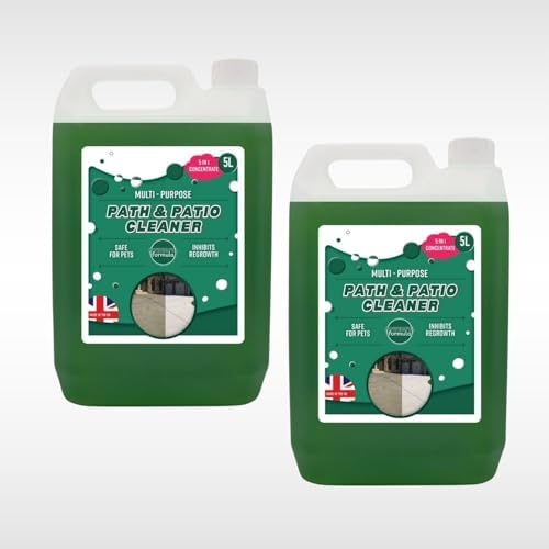 Dunnet Tools 10L Spray And Leave Patio Cleaner Concentrate Moss Killer For Paths And Drives Patio Cleaner Pet Friendly For Patios Decking Fence Driveways Roofs & Block Paving — image 1