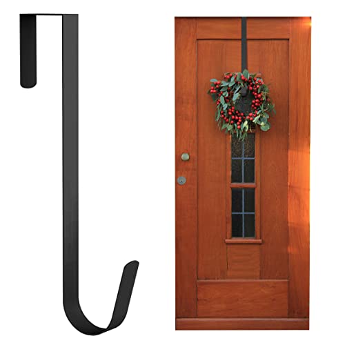 ANSIO Cintre de couronne de Noël pour porte d'entrée, 31,7 cm, pour décoration de Noël – Noir