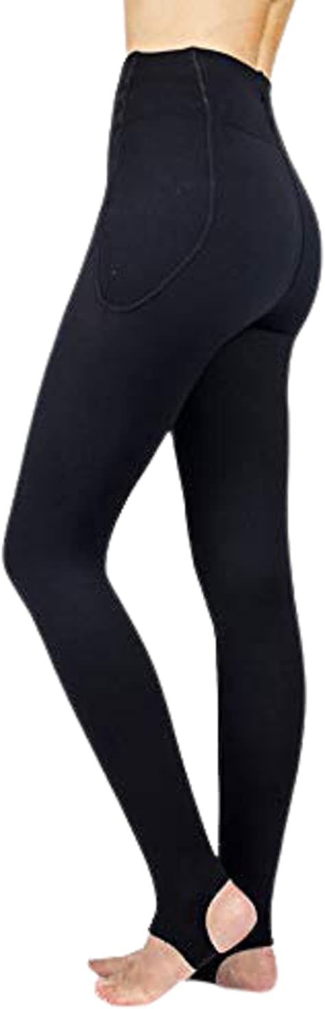 Rejuva 15-20 mmHg Graduated Compression Leggings, Womens Stirrup Support Tights