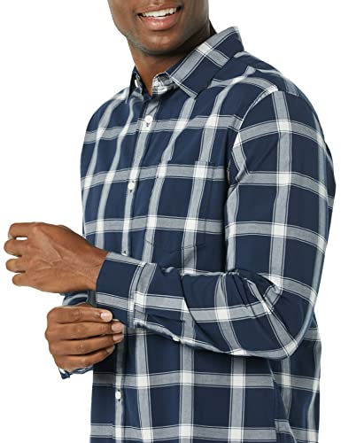 Amazon Essentials Men's Long-Sleeve Regular-fit Stretch Poplin Shirt - Image 6