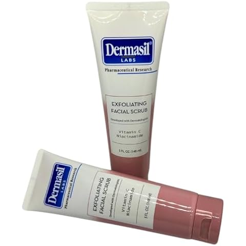 Dermasil Labs - Pharmaceutical Research - Exfoliating Facial Scrub Vitamin C & Niacinamide 4fl oz. 118 ml (Set of 2 Pack) Cover