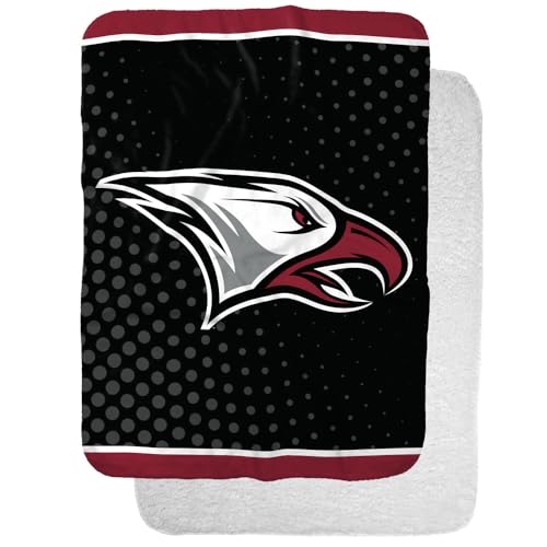 North Carolina Central University Logo Dots Sherpa Blanket, Warm Soft Cozy 30"X40"