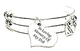 ChubbyChicoCharms in Loving Memory of My Dad Expandable Triple Wire Adjustable Bracelet Made in The USA