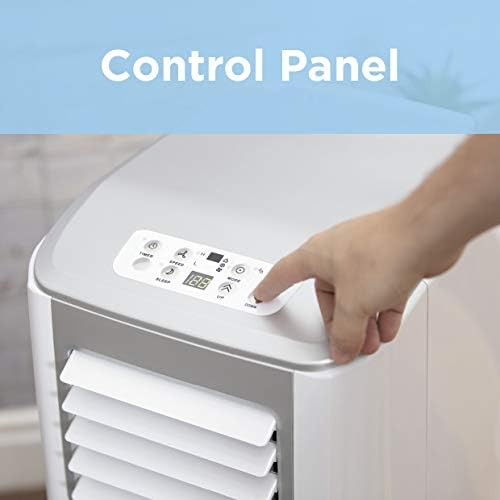 BLACK+DECKER BXAC40005GB 7000 BTU Portable 3-in-1 Air Conditioner, Dehumidifier, Cooling Fan, LED Display, 2 Fan Speed, 24 Hour Timer, Remote Control, White