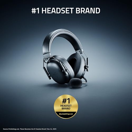 Razer BlackShark V3 X HyperSpeed Wireless Gaming Headset for PC: 50mm Drivers - Cardioid Mic - 2.4 GHz, Bluetooth, USB - Works with Mac, PS5, Nintendo Switch, Smartphone - 70 Hr Battery - Black - Image 3