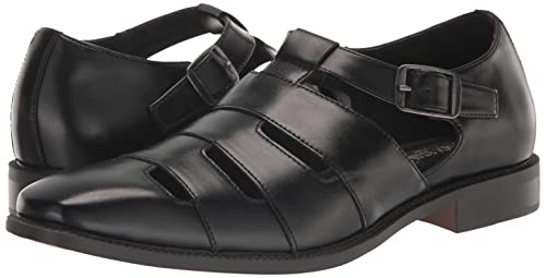 Stacy Adams Men's Calderon City Sandal Flat, Black, 9.5 #TOP6