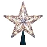 Kurt Adler Star Treetop 10-Light Set, 7-Inch, Clear