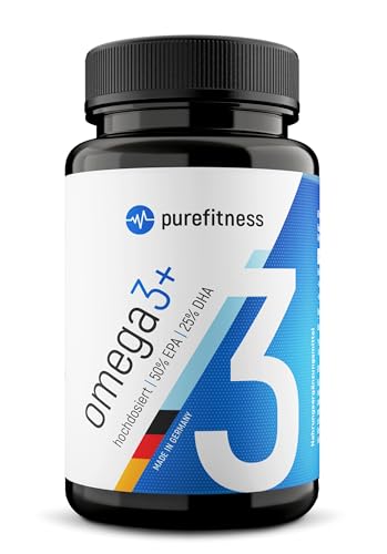 Bild: Purefitness Omega 3 Kapseln HOCHDOSIERT [2000 MG TAGESDOSIS] - Fisch�l Omega 3 mit EPA & DHA - 120 Kapseln - Hergestellt in DE f�r 20,39 EUR (-15%) statt 23,99 EUR bei amazon.de