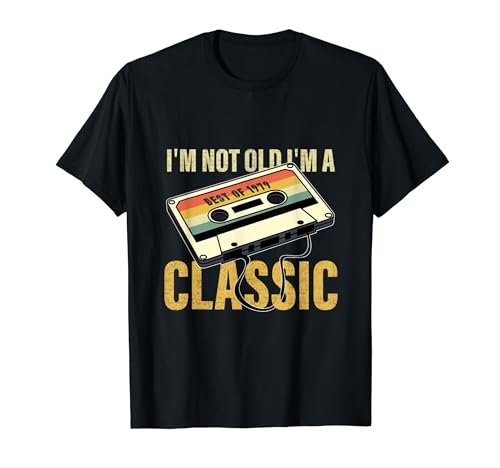 vintage Cassette i'm not old i'm a classic 1979 45 birthday Camiseta