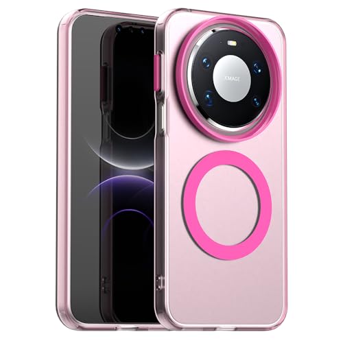 �Ή��@�� Huawei Mate 80 Pro �P�[�X�J�o�[,�ϏՌ��}�O�l�b�g�X�}�z�P�[�X, Red