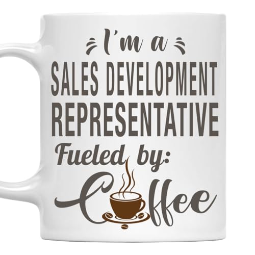 I'm a Sales Development Representative Mug, Fueled by Coffee Cup Gift