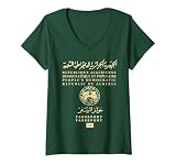 Femme Tee shirt Algerie Passeport algérien T Shirt avec Col en V