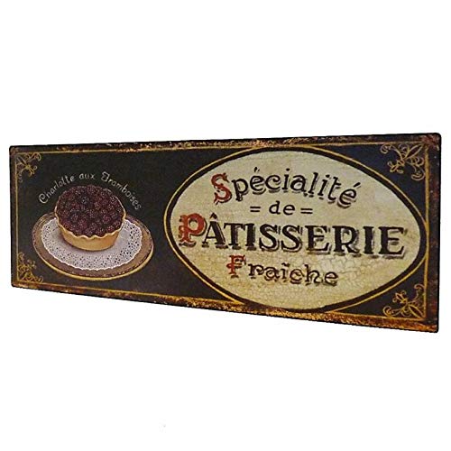 Plaque Décorative Murale à Poser Inspiration Affiches Publicitaires à l'Ancienne 0,1x13x36cm
