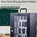 CHBMZ Cell Phone Lock Box, Thickened Steel Cell Phone Storage Cabinet 12/24/36/48/60 Slots Wall-Mounted Cell Phone Lock Box for School, Company and Factory(36x21x44cm/14x8x17in)