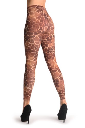 Lisskiss African Giraffe - Leggings Red #TOP5