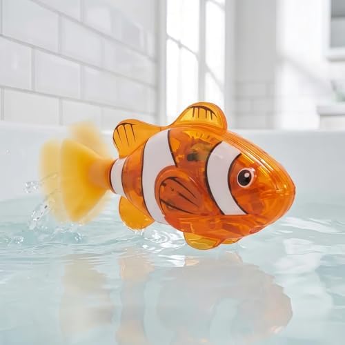 Magic Water-Activated Glowing Robot Swimming Fish, Neon Robottic Fish with Motorized Motion, Interactive Waterproof for Bath, Pool, and Aquarium Fun (Mix, 4pcs) — view 8
