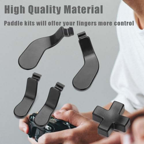 Image of Controller Paddles with D Pad for Elite, Replacement OEM Metal Stainless Steel for Xbox Elite Series 1 2 and Core Controller, Comes with Screwdriver Set