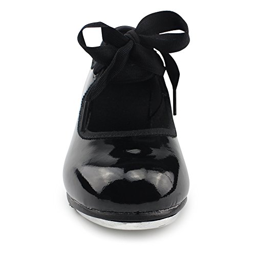 MSMAX Patent Character Mary Jane Flexible Dance Tap Shoes (Little Kid/Big Kid/Women)3