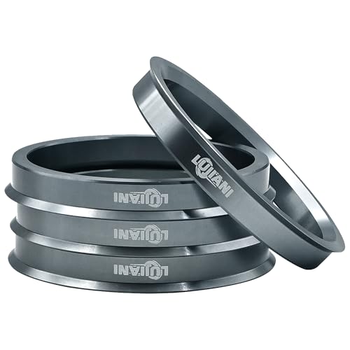 LUJIANI 4 Pack Universal Car Hub Centric Ring, 64.1 mm ID to 73.1 mm OD Centerbore, Aluminum Alloy Wheels Center Shaft Shock Absorbing Hubrings, Hub Adapter Rings Compatible with Most Vehicles