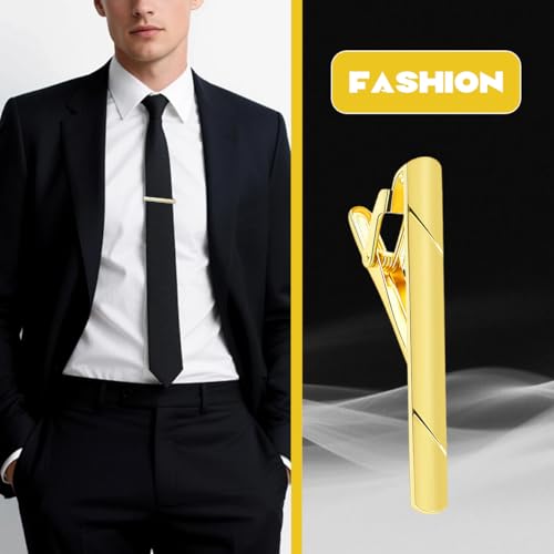 Image of Erioctry Mens Stainless Steel Tie Clips Minimalist Necktie Tie Bar Clasp Clip Clamp Pins Best Gift For Men Business Party Wedding Best Gift and Daily Life
