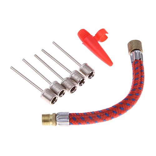 Broadroot 7 pcs Bomba de aguja válvula conector adaptador Set Kit para fútbol para bicicleta Ciclismo 7pcs Bomba de aguja válvula conector adaptador Set Kit para fútbol para bicicleta Ciclismo Cover