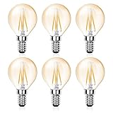 【Économie d'énergie】 Cette lampe LED E14 économise 80% d'énergie et peut parfaitement remplacer une lampe à incandescence de 40 watts en seulement 4W. Haute luminosité, faible consommation d'énergie, durable et stable.