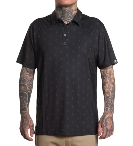 Sullen Men's Golf Badge Tattoo Lifestyle Graphic Pattern Short Sleeve