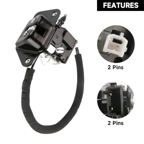 Image of Rear Liftgate Door Lock Actuator Tailgate Latch Assembly - Compatible for Jeep Patriot 2007-2017 for Dodge Journey 2009-2018 for Dodge Grand Caravan 2008-2017 - Replace Part 4589243AB