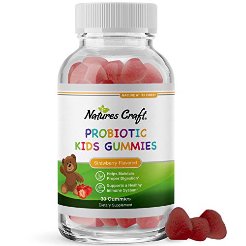 Immune Booster Kids Probiotic Gummies - Bacillus Subtilis Probiotic for Kids Stomach Relief Body Cleanse Immune Boost and Colon Detox - Constipation Relief and Digestive Health Kids Vitamins Gummy