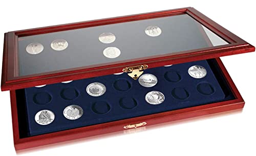 Münzen-Vitrinen für 2-Euro-Münzen in Kapseln: Vitrine für 35 St. 2-Euro-Münzen in Kapseln