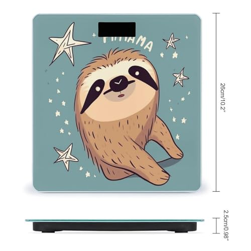 Báscula de baño digital con diseño animales y pantalla LCD miniatura 2