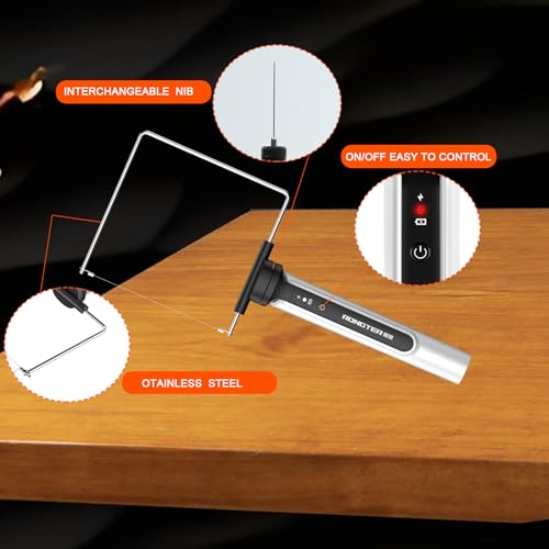 3 in 1 Hot Wire Foam Cutter Kit,Blue Foam Cutter Electric Foam Cutting Tool, Heated Foam Carving Knife Kit