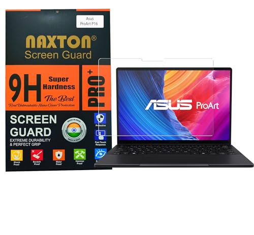 Image of NAXTON 9H Pro+ Unbreakable Screen Protector for Asus ProArt P16 (H7606) 16 Inch Laptop. Provides 10x times extra Safety to the Screen and Keeps Eyes Healthy.