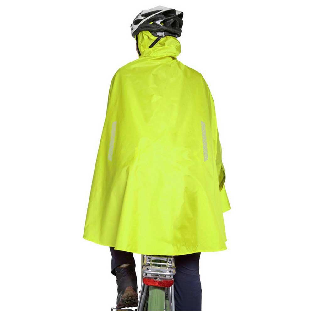 Tatonka Bike Poncho - Wasserdichter Fahrrad-Poncho mit Kapuze, Sichtfenster für das Fahrradlicht, Reflektoren und Eingriffen für die Hände - In drei Größen (S/M/L)