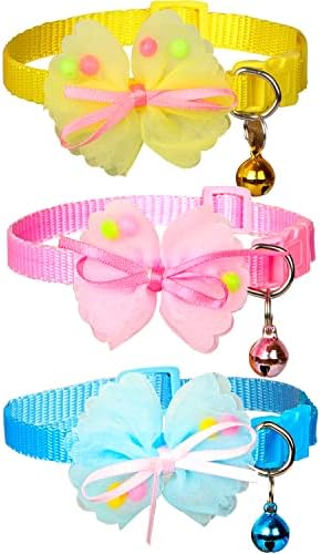 Katzenhalsband Mit Glöckchen & Sicherheitsverschluss - Verstellbar 18-19cm Pink