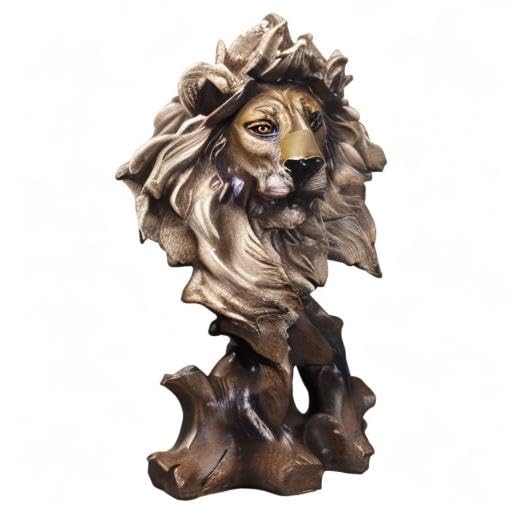 Estatua de León de Resina de 11 pulgadas para Decoración miniatura 5