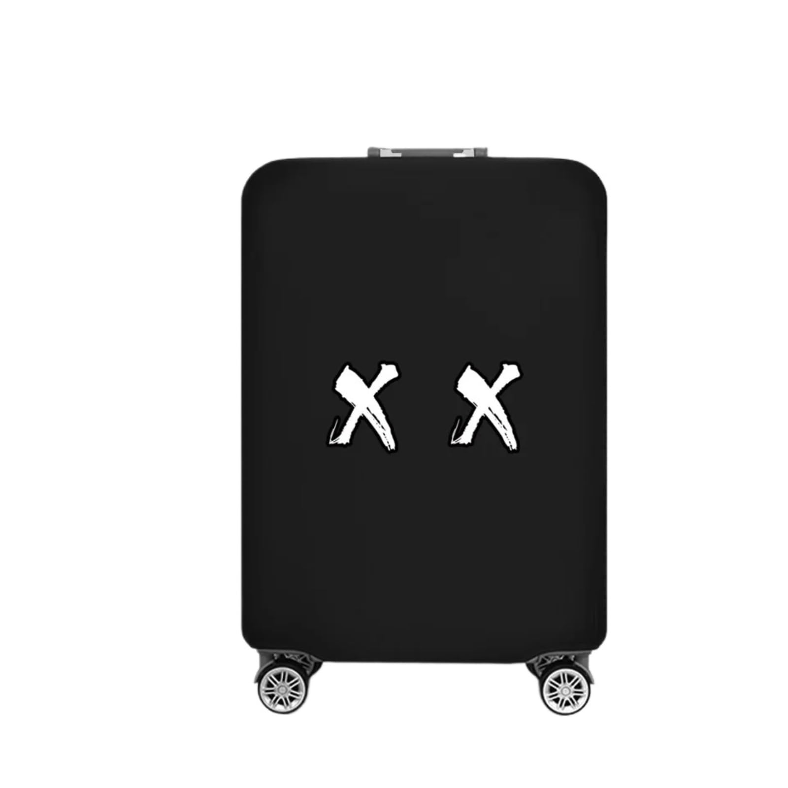Copri Valigia 2 Pezzi di coperture for Bagagli, coperture for valigie, Modelli Divertenti da Viaggio, Accessori da Viaggio, Custodia Protettiva for Trolley(Black S,XL)