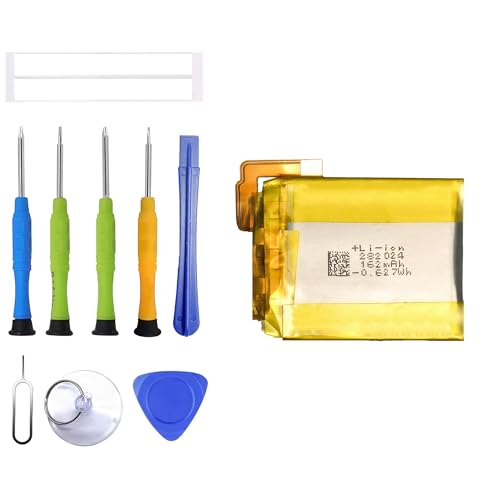 ERYNK LSS282024P Rechargeable Battery Compatible with Fitbit Versa 4 Fitness Smartwatch FB523 with Tools（162 mAh / 0.627 Wh,3.87 V）