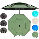 PROTECTION UV MAXIMALE: Conçu avec tissu anti-uv Oxford épais et revêtement vinyle, ce parasol de plage, pare-soleil, parasol d'extérieur, et toile protection uv offre une protection solaire efficace et une ombre rafraîchissante